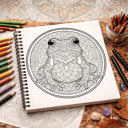 Animal Mandala Coloring Book – Intricate Wildlife Mandalas for Relaxation & Stress Relief | Premium Wire - O Bound Edition - The Spectrum Stories