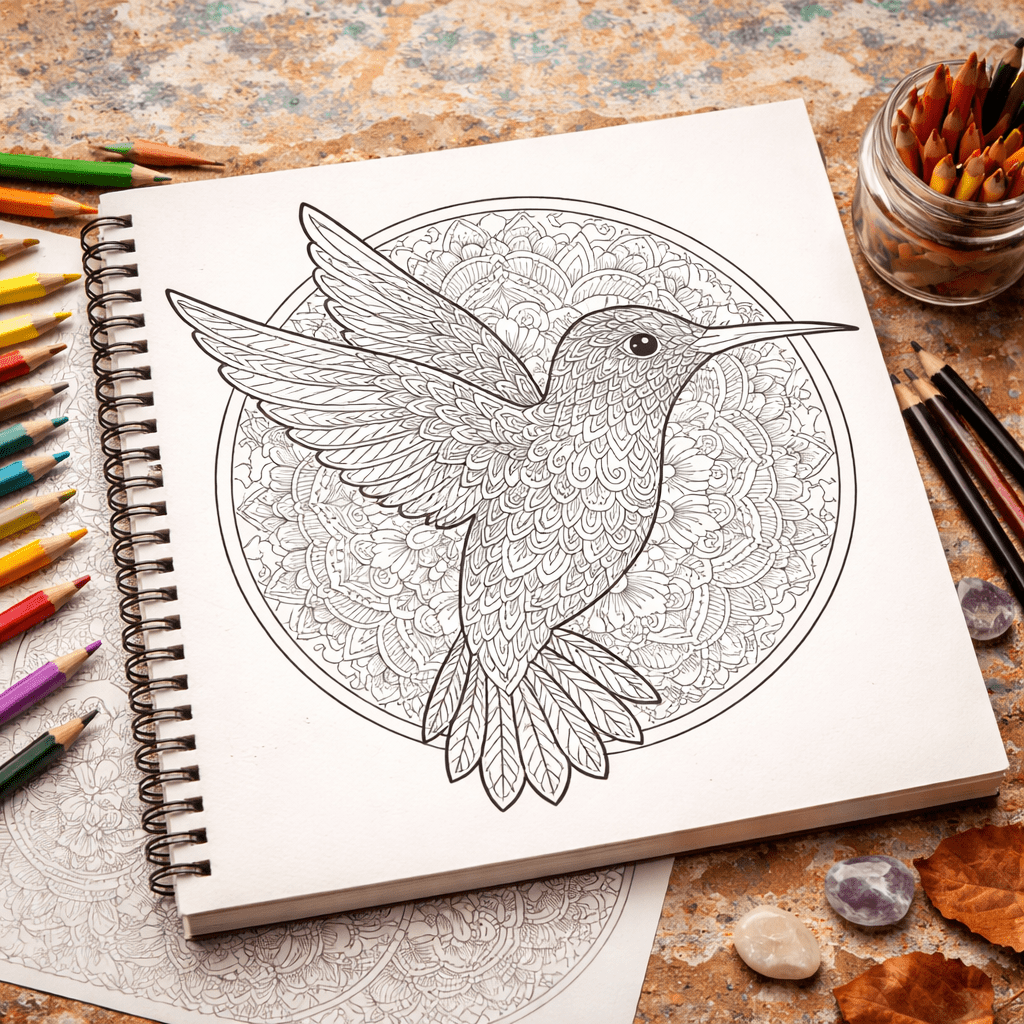 Animal Mandala Coloring Book – Intricate Wildlife Mandalas for Relaxation & Stress Relief | Premium Wire - O Bound Edition - The Spectrum Stories