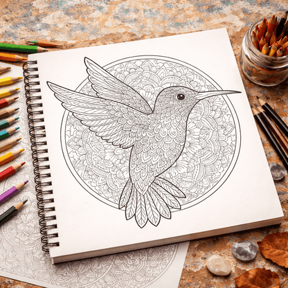 Animal Mandala Coloring Book – Intricate Wildlife Mandalas for Relaxation & Stress Relief | Premium Wire - O Bound Edition - The Spectrum Stories