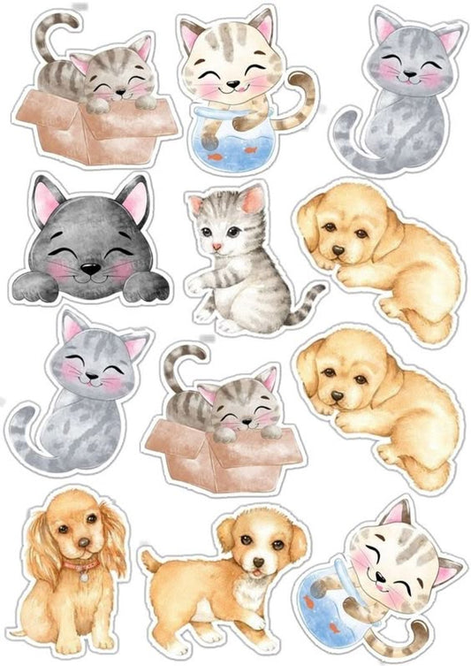 Animals & Pets – Aesthetic – Sticker Pack (15 pcs) - The Spectrum Stories