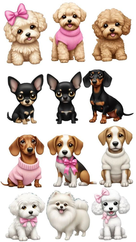 Animals & Pets – Funny Dogs – Sticker Pack (15 pcs) - The Spectrum Stories