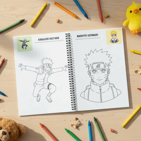 Anime Coloring Book - 30 Premium Character Designs - The Spectrum Stories