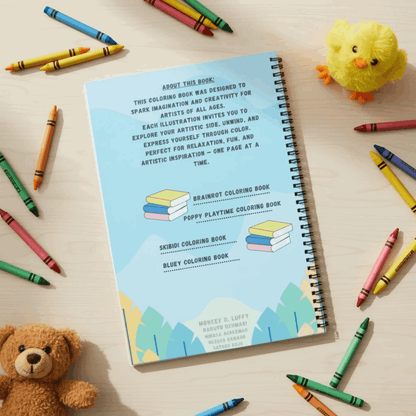 Anime Coloring Book - 30 Premium Character Designs - The Spectrum Stories