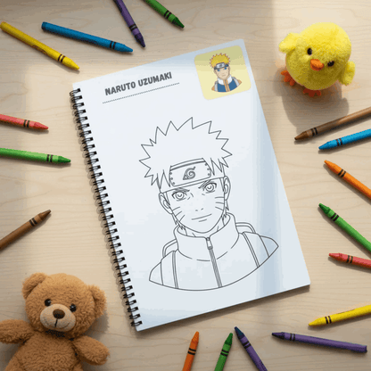 Anime Coloring Book - 30 Premium Character Designs - The Spectrum Stories