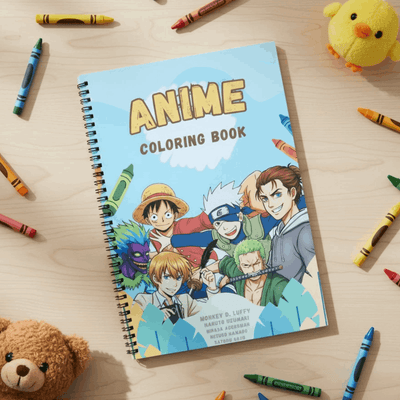 Anime Coloring Book - 30 Premium Character Designs
