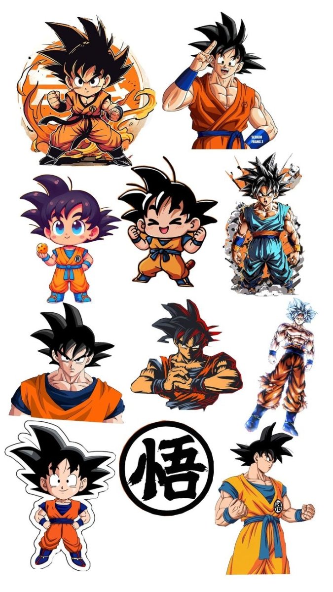 Anime – Dragon Ball Z – Sticker Pack (15 pcs) - The Spectrum Stories