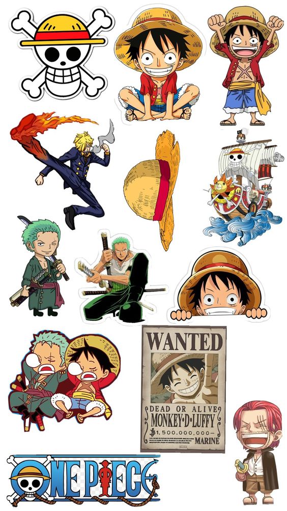 Anime – Power - Up Anime Hero – Sticker Pack (15 pcs) - The Spectrum Stories