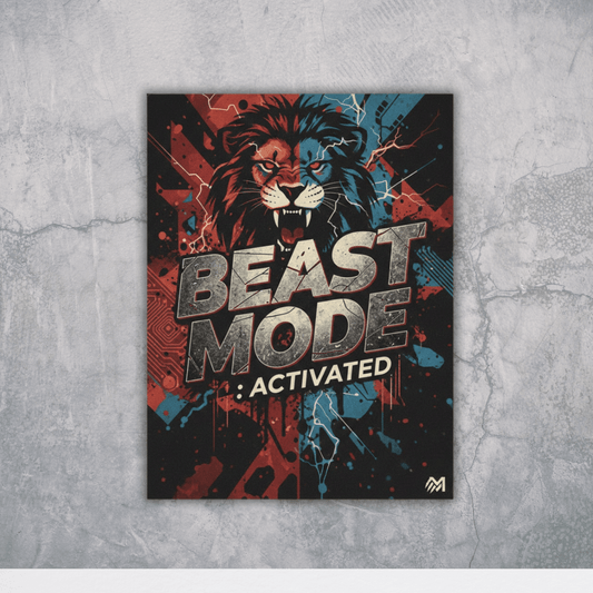 Beast Mode: Activated – Premium Gym Wall Art Poster - The Spectrum Stories