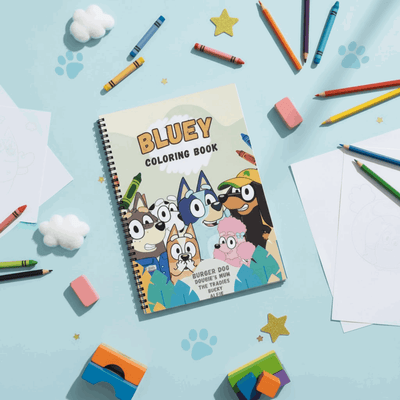 Bluey Preschool Coloring Book - Educational Activities | Jumbo 8.5x11