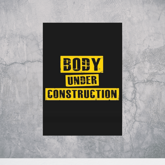 Body Under Construction – Muscle Anatomy Premium Gym Wall Art Poster - The Spectrum Stories