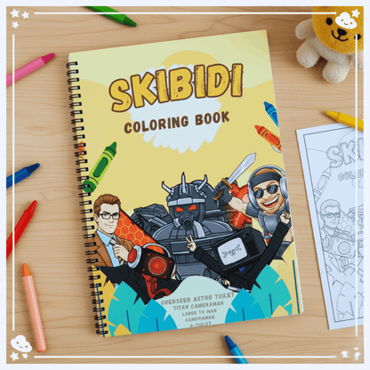 Brainrot Coloring Book Set - 3 Books Featuring Skibidi & Anime - The Spectrum Stories