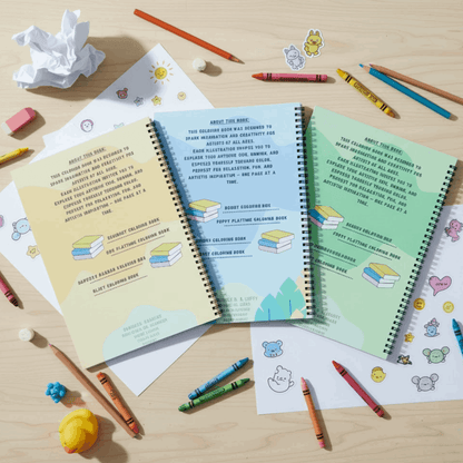 Brainrot Coloring Book Set - 3 Books Featuring Skibidi & Anime - The Spectrum Stories