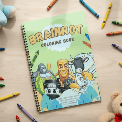 Brainrot Coloring Book Set - 3 Books Featuring Skibidi & Anime - The Spectrum Stories