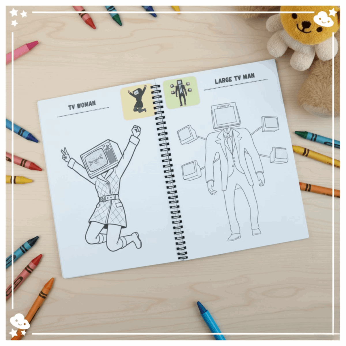 Brainrot Coloring Book Set - 3 Books Featuring Skibidi & Anime - The Spectrum Stories