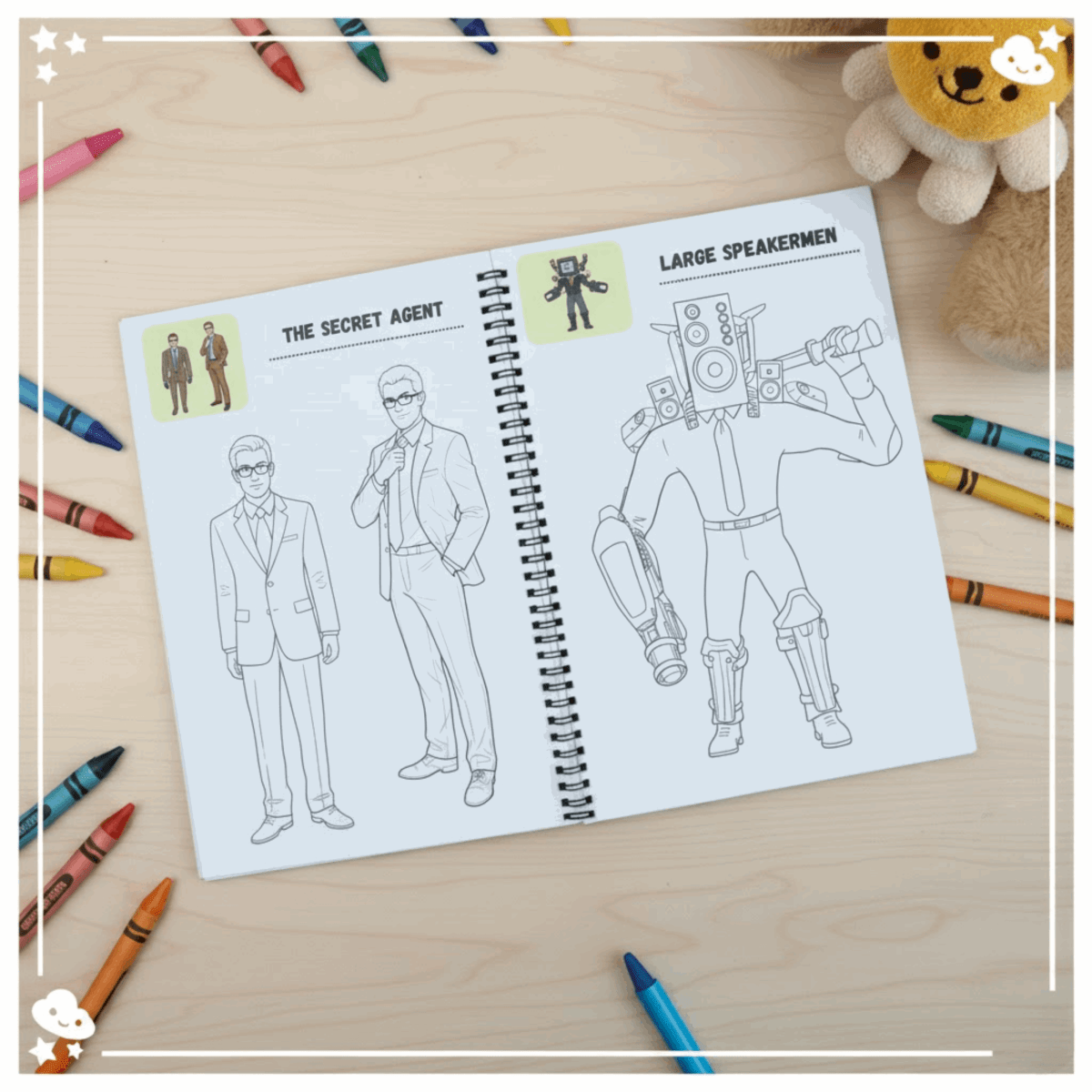 Brainrot Coloring Book Set - 3 Books Featuring Skibidi & Anime - The Spectrum Stories