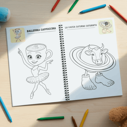 brainrot coloring book - Viral Internet Culture Art Book for Teens & Adults - The Spectrum Stories