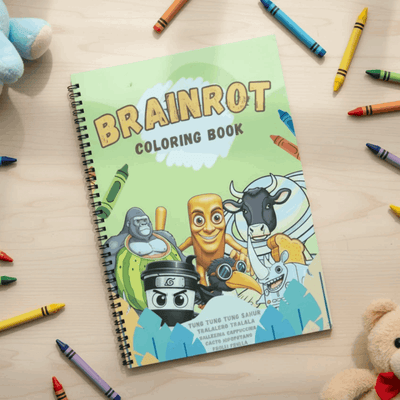 brainrot coloring book - Viral Internet Culture Art Book for Teens & Adults