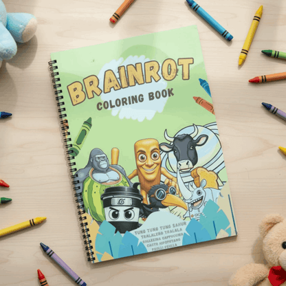 brainrot coloring book - Viral Internet Culture Art Book for Teens & Adults - The Spectrum Stories
