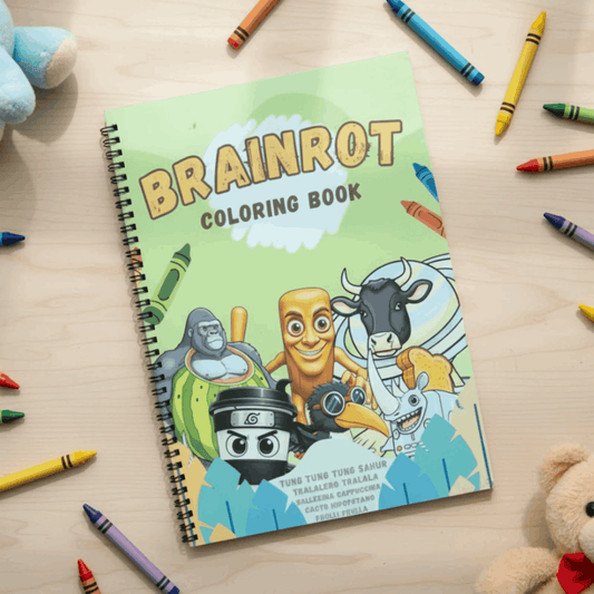brainrot coloring book - Viral Internet Culture Art Book for Teens & Adults - The Spectrum Stories