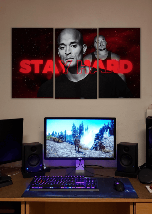 David Goggins | Motivational Icon | Split Poster | 3 Piece Set - The Spectrum Stories