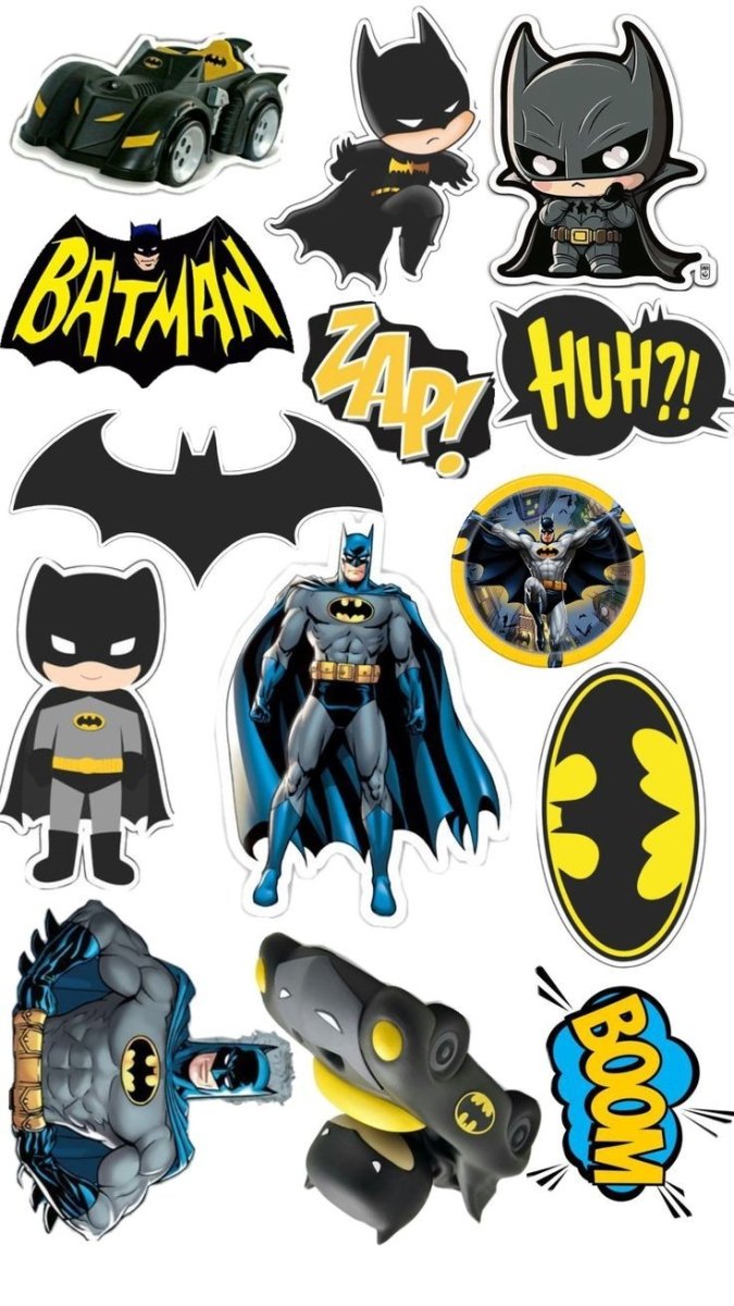 DC - Inspired – Dark Vigilante City – Sticker Pack (15 pcs) - The Spectrum Stories