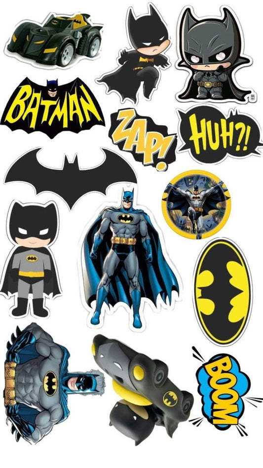 DC - Inspired – Dark Vigilante City – Sticker Pack (15 pcs) - The Spectrum Stories