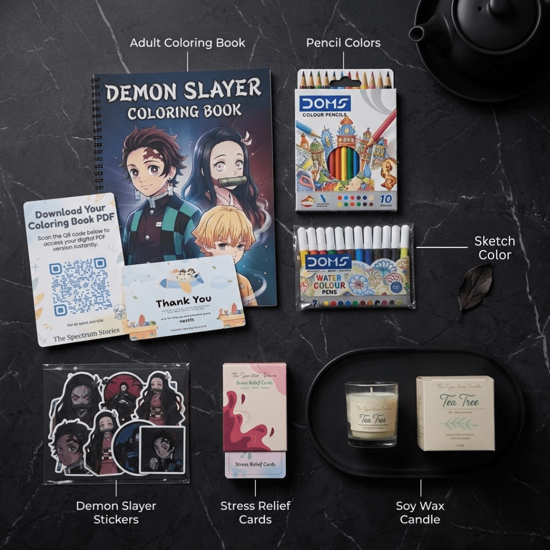 Demon Slayer Coloring Book - The Spectrum Stories