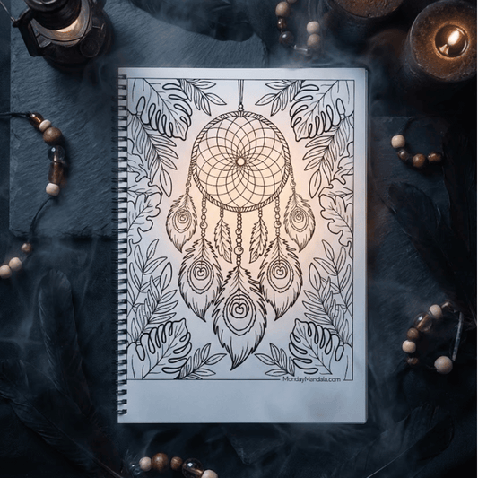Dream Catcher Coloring Book – Peaceful Mandala Art for Relaxation - The Spectrum Stories