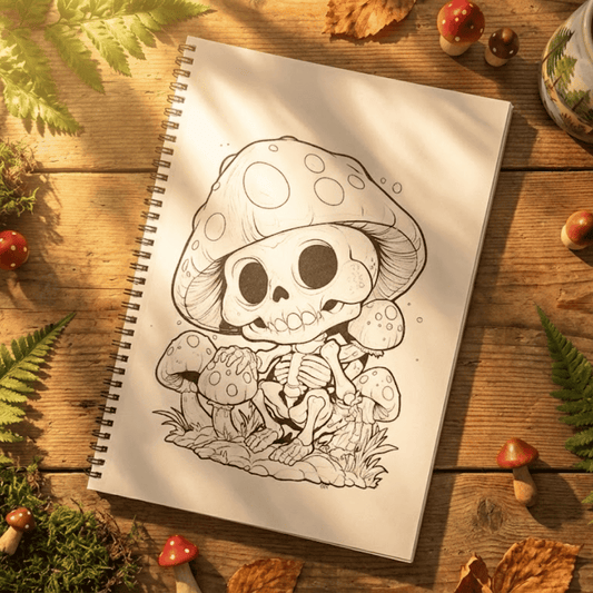 Enchanted Mushroom Coloring Book – Cozy Forest Art for Relaxation - The Spectrum Stories