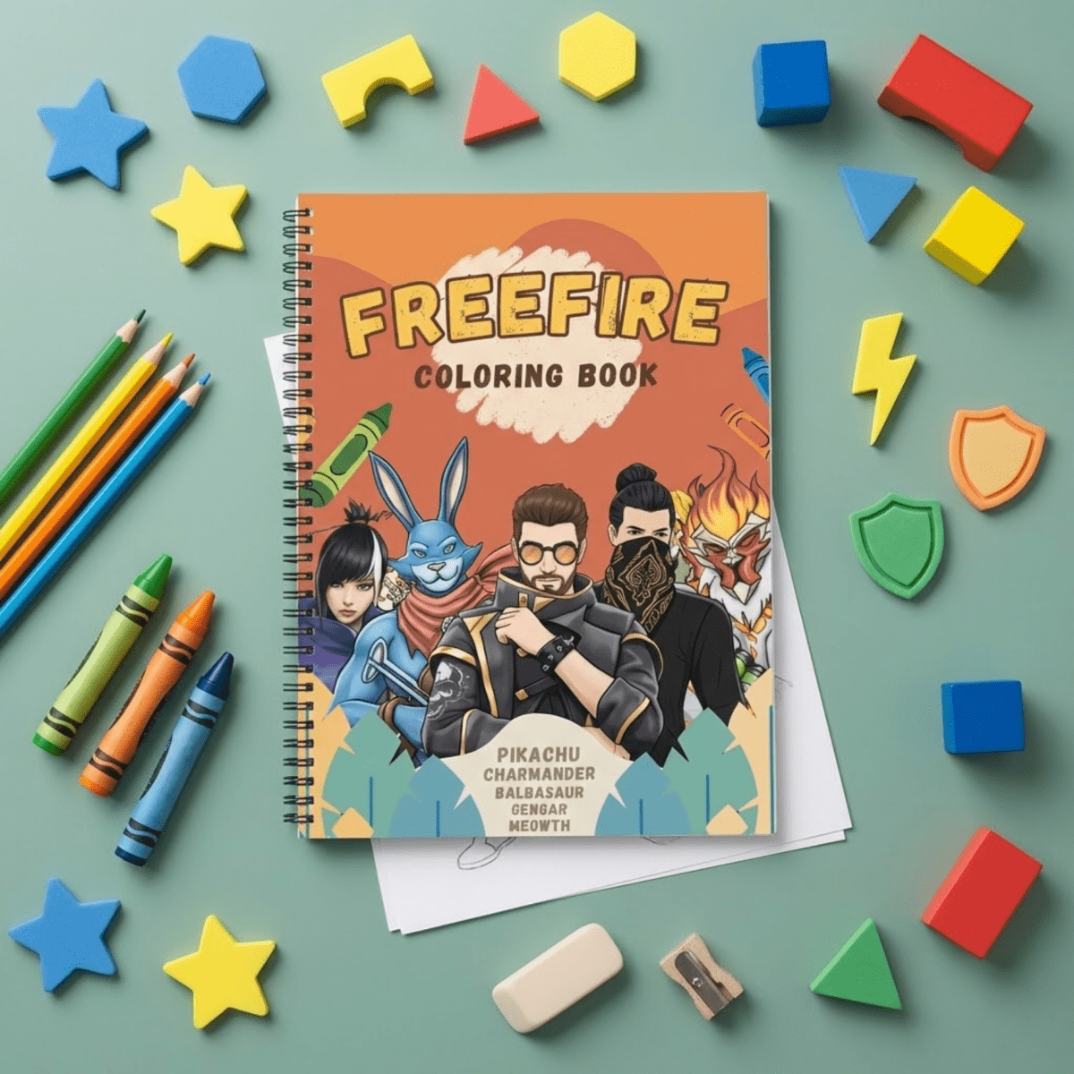 Free Fire Coloring Book - The Spectrum Stories