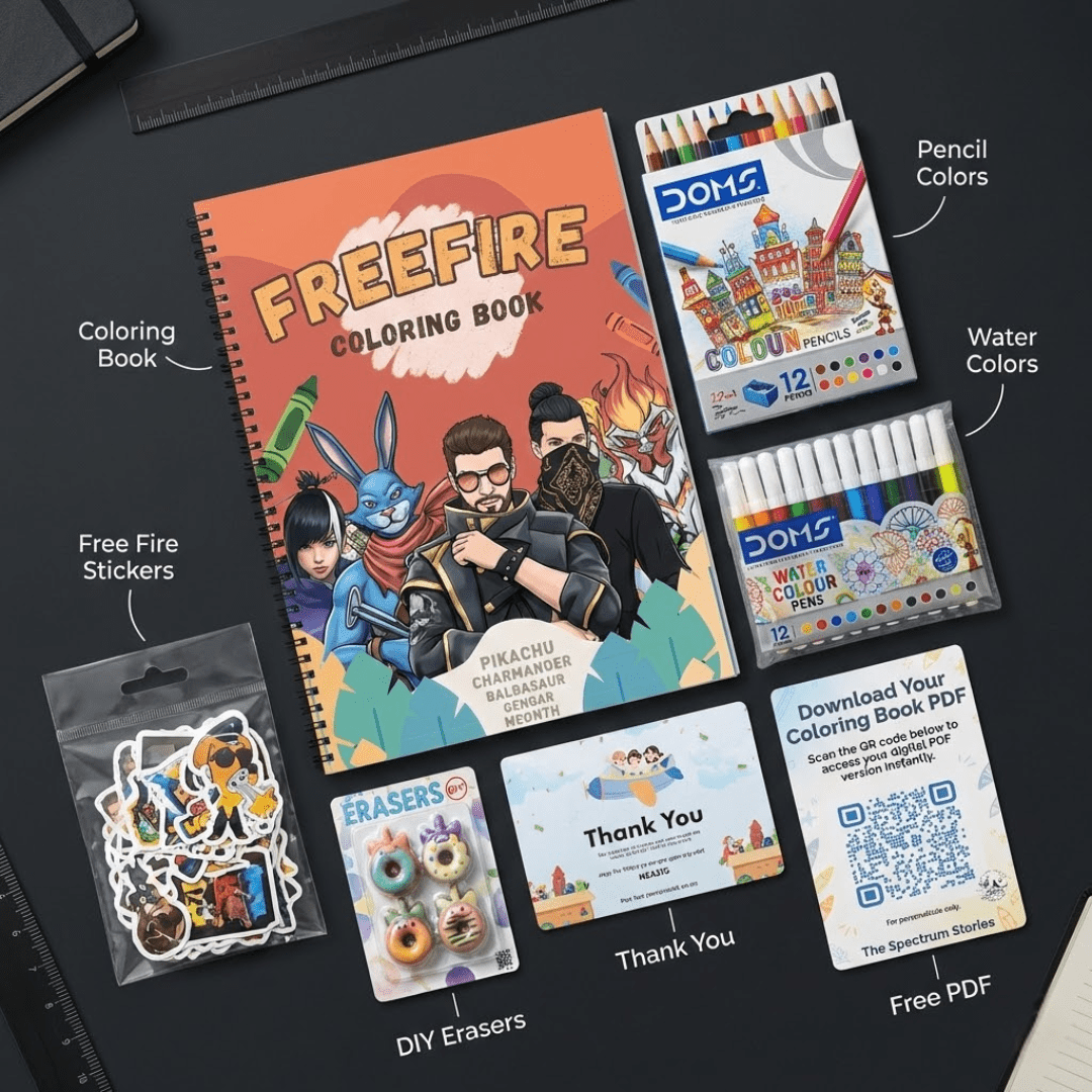 Free Fire Coloring Book - The Spectrum Stories