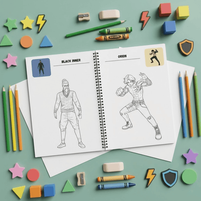 Free Fire Coloring Book - The Spectrum Stories