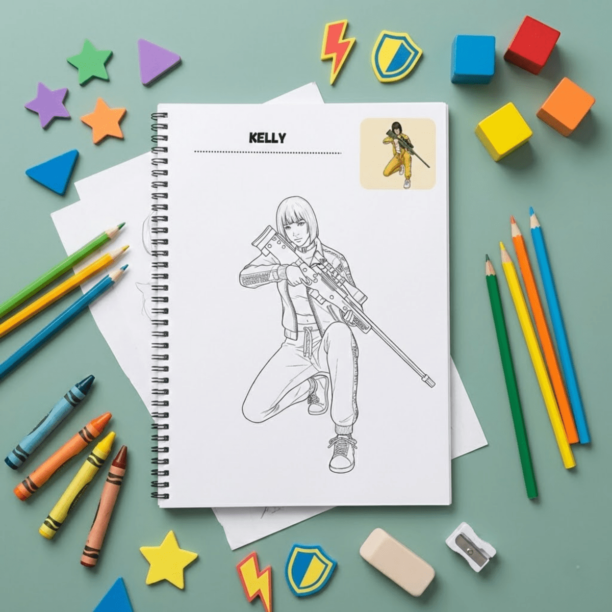 Free Fire Coloring Book - The Spectrum Stories
