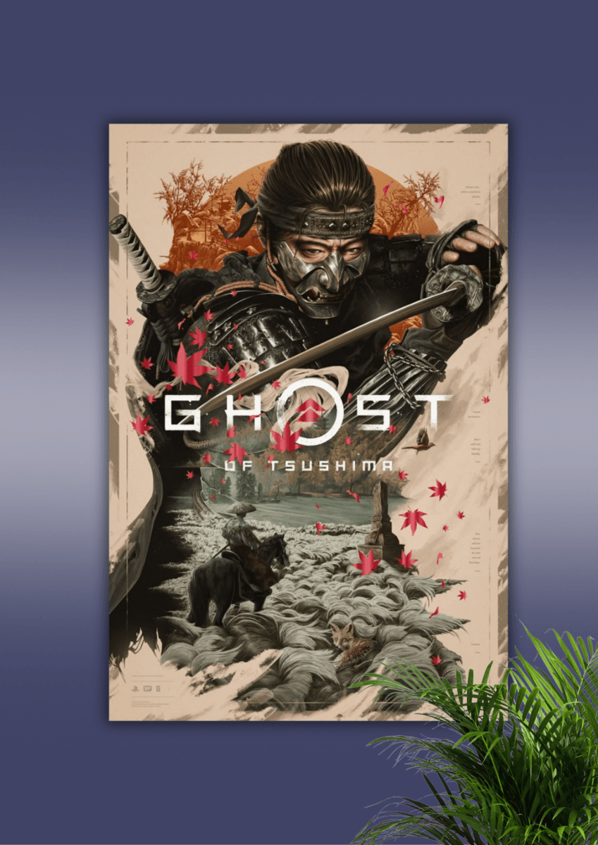 Ghost of Tsushima – Premium Game Poster - The Spectrum Stories