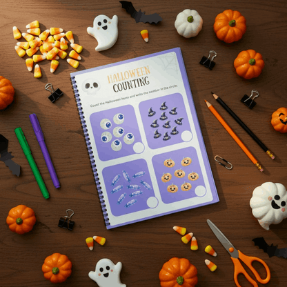 Halloween Activity Book for Kids | Fun Learning & Games - The Spectrum Stories