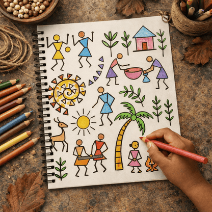 Healing With Tribe | A mindful Coloring Journey Though India’s Tribal Arts - The Spectrum Stories