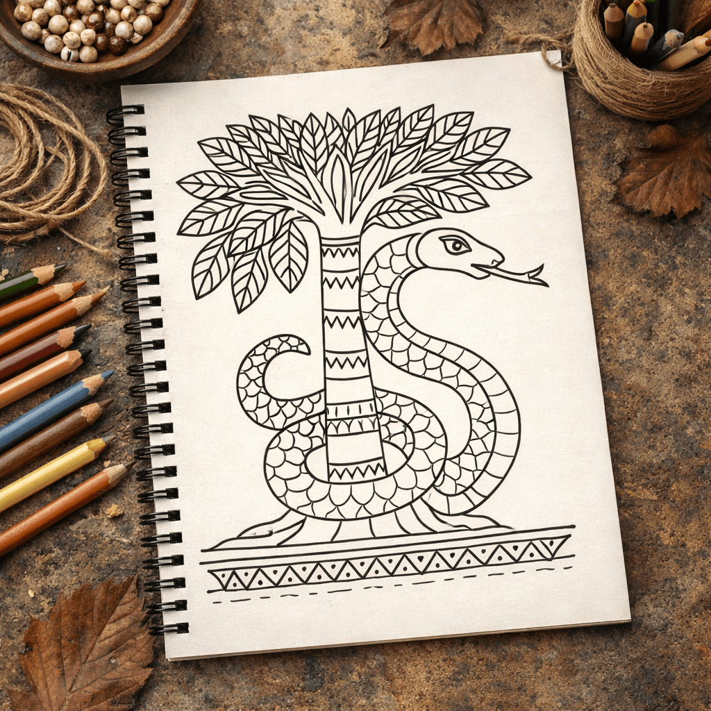 Healing With Tribe | A mindful Coloring Journey Though India’s Tribal Arts - The Spectrum Stories