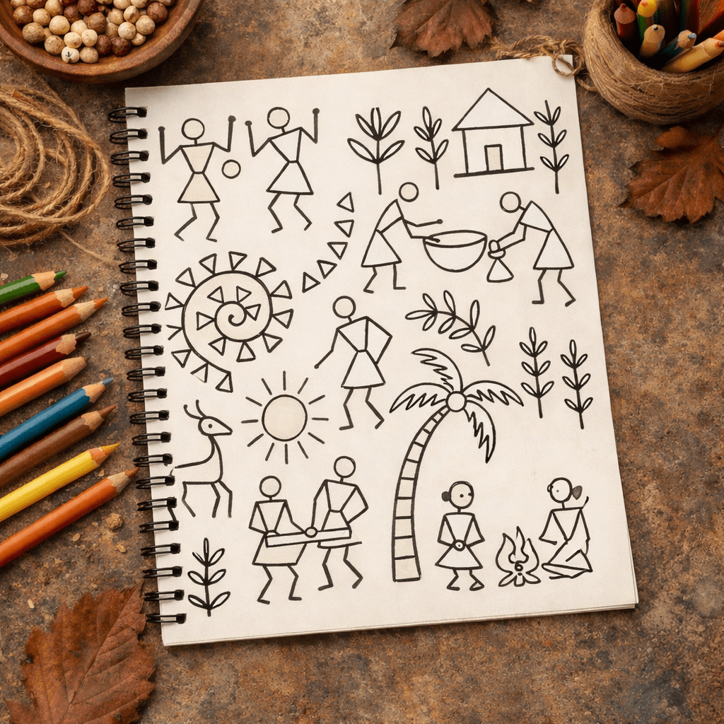 Healing With Tribe | A mindful Coloring Journey Though India’s Tribal Arts - The Spectrum Stories
