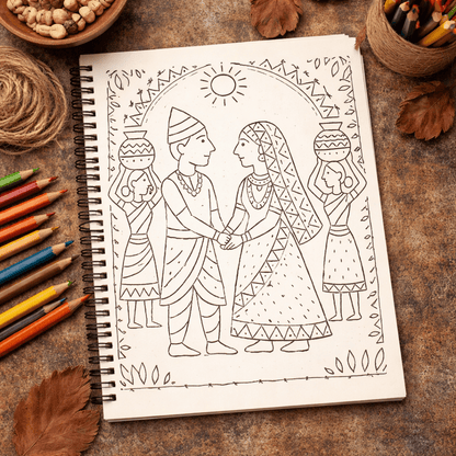 Healing With Tribe | A mindful Coloring Journey Though India’s Tribal Arts - The Spectrum Stories