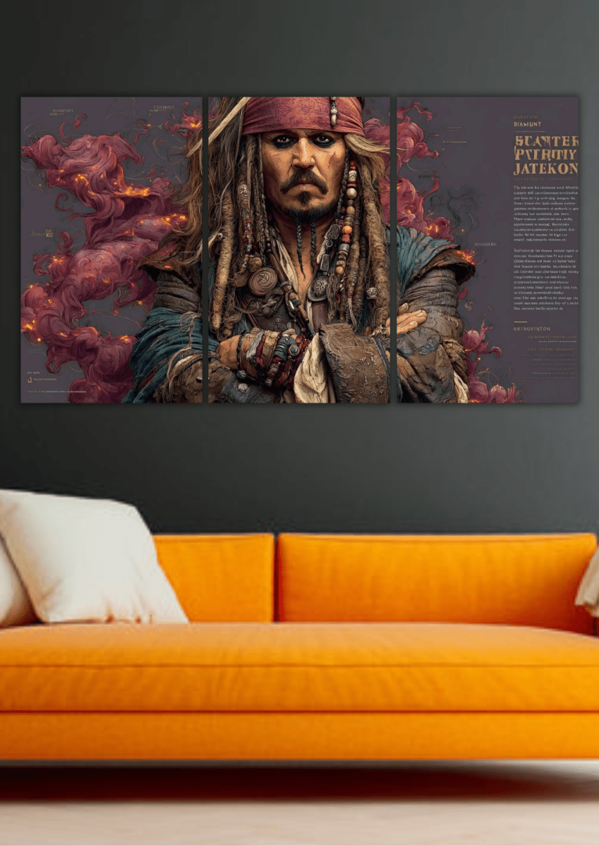 Jack Sparrow | Movie | Split Poster | 3 Piece Set - The Spectrum Stories