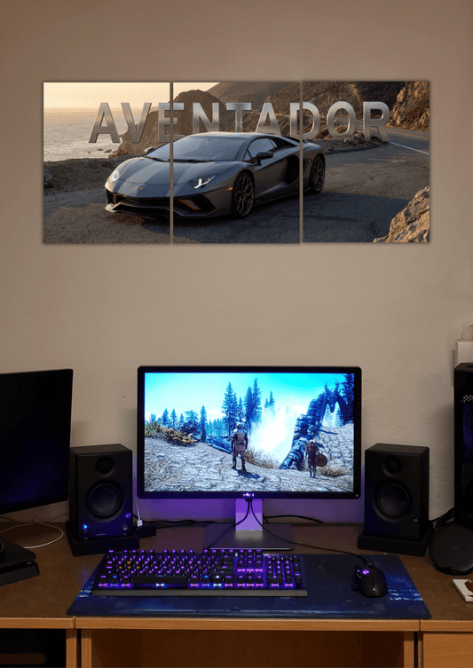 Lamborghini Aventador | Split Poster | 3 Piece Set - The Spectrum Stories