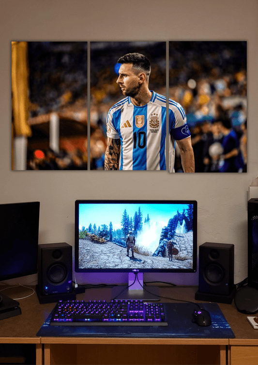 Lionel Messi | Prove Them Wrong | Split Poster | 3 Piece Set - The Spectrum Stories