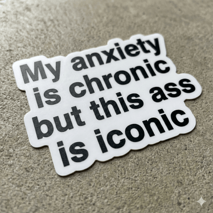 Mental Health Sticker Pack - 10 Funny Quote Stickers (Anxiety, Introvert, Burnout) - The Spectrum Stories