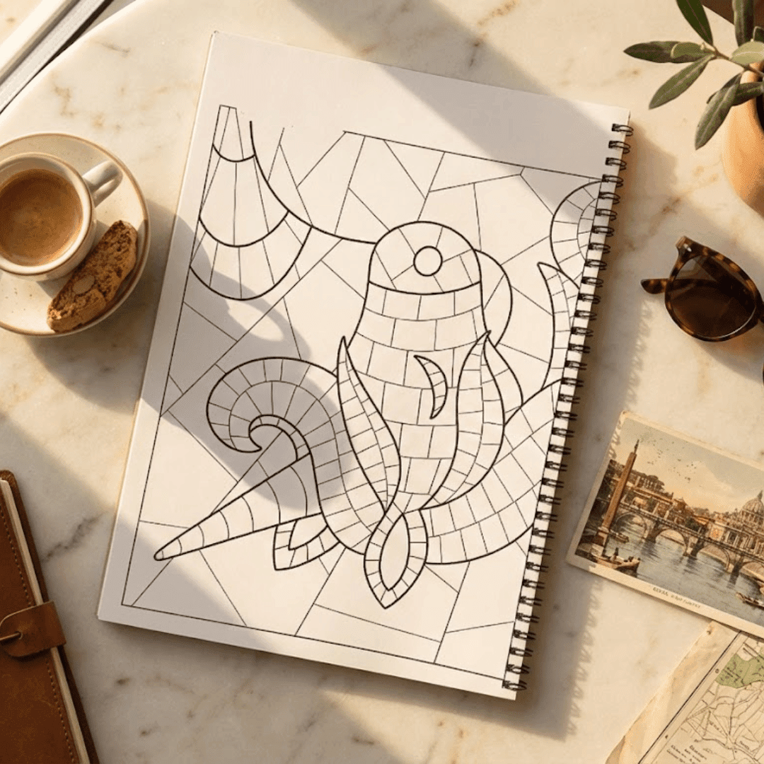 Mosaic Magic Coloring Book – Artistic Patterns for Calm & Creativity - The Spectrum Stories