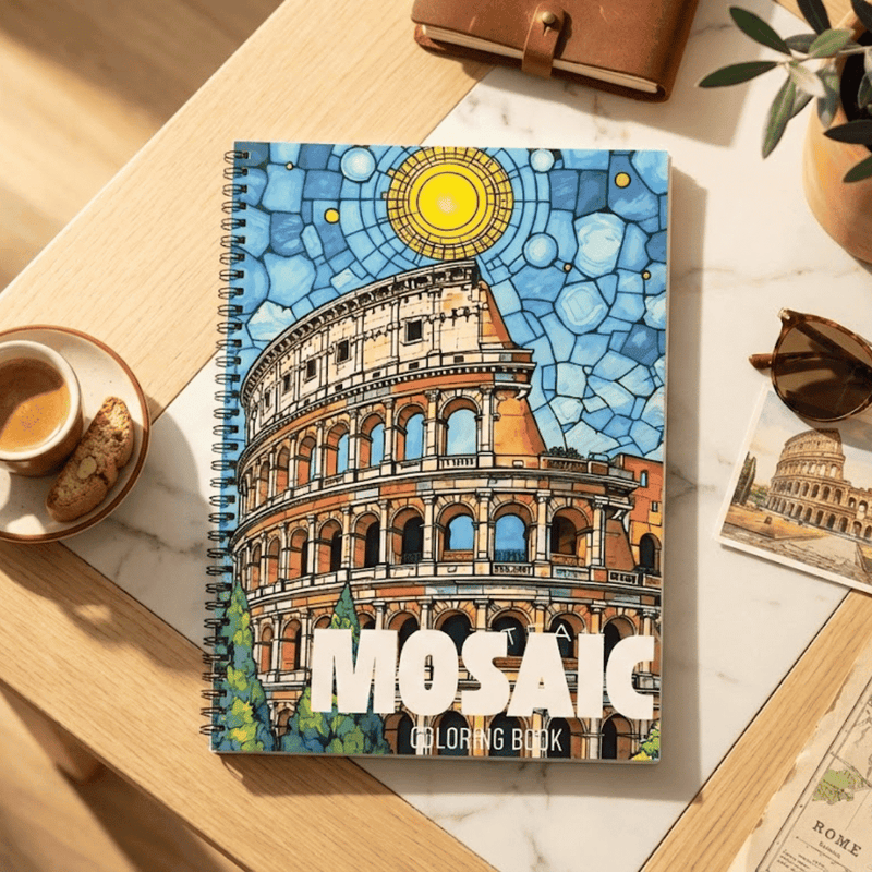Mosaic Magic Coloring Book – Artistic Patterns for Calm & Creativity - The Spectrum Stories