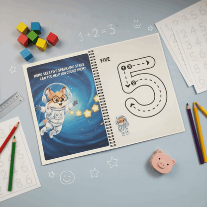 Number Tracing Workbook for Kids | Numbers 1 - 10 - The Spectrum Stories