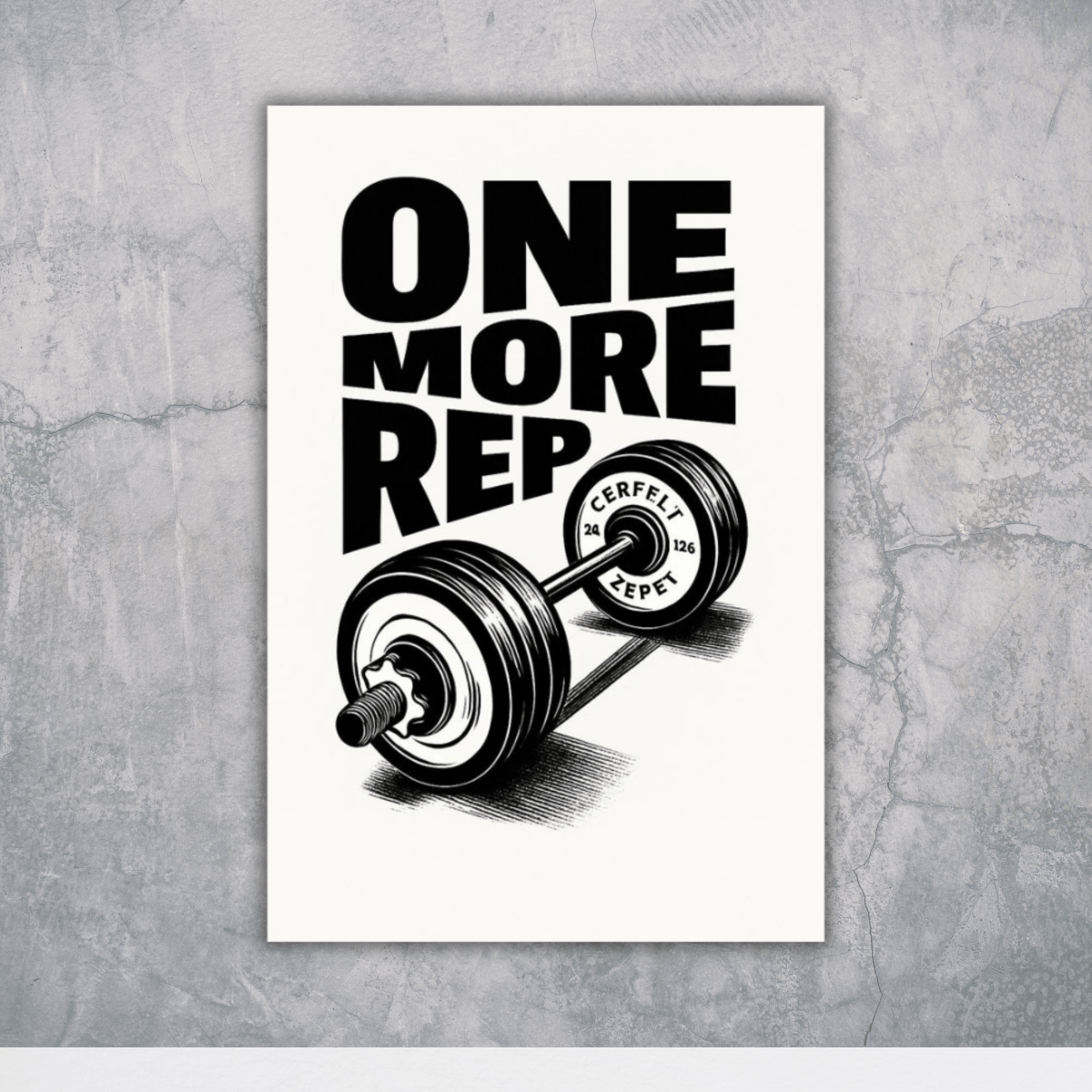 One More Rep. Always. – Premium Gym Wall Art Poster - The Spectrum Stories