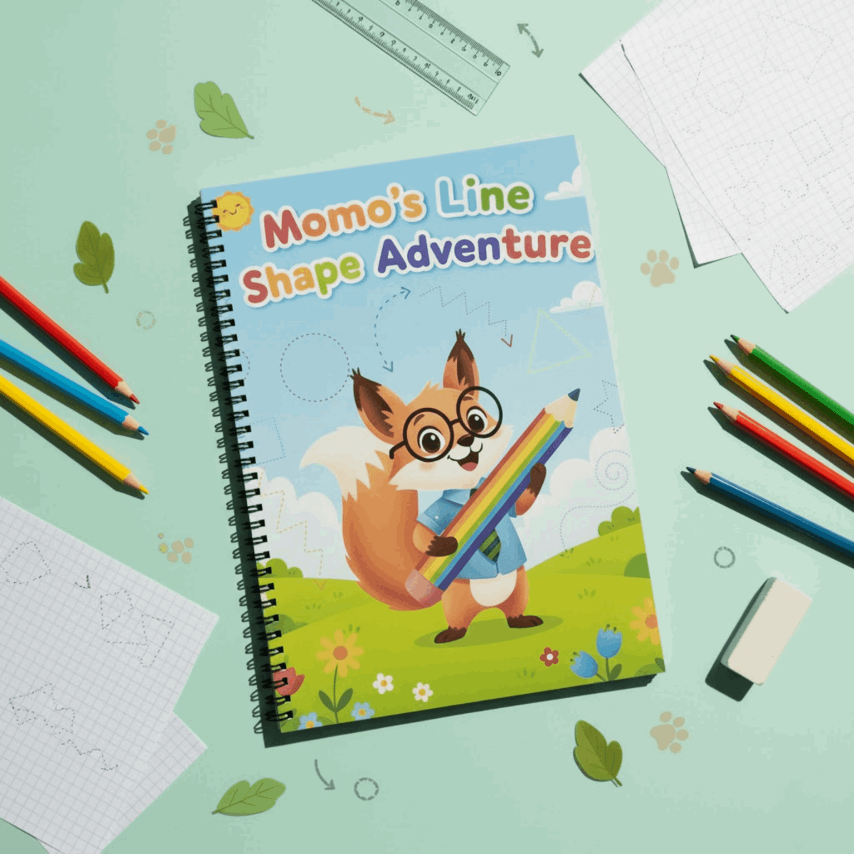 Pencil Control Book: Momo's Lines & Shapes Adventure - The Spectrum Stories