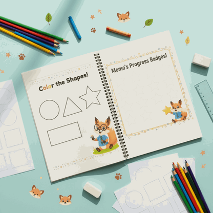 Pencil Control Book: Momo's Lines & Shapes Adventure - The Spectrum Stories