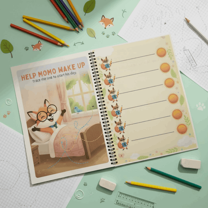 Pencil Control Book: Momo's Lines & Shapes Adventure - The Spectrum Stories